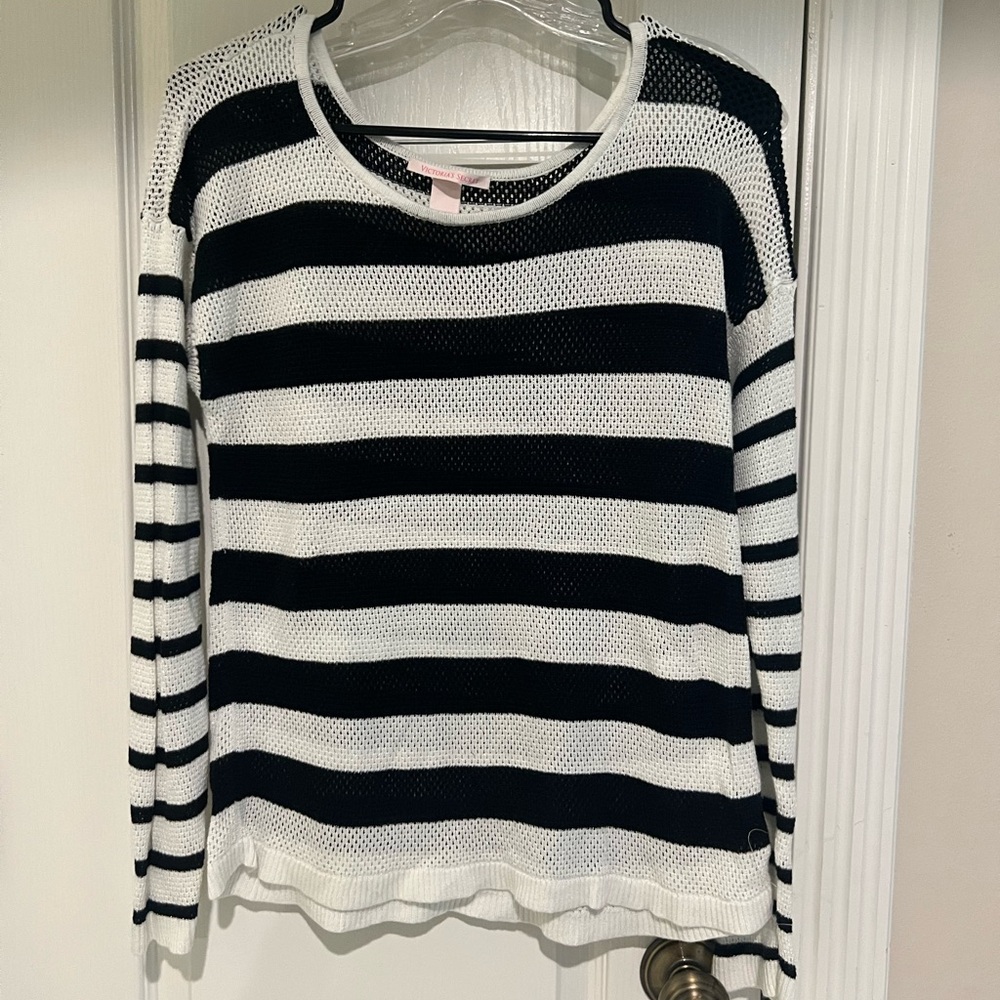 Victoria’s Secret Cotton Mesh Sweater Size Large